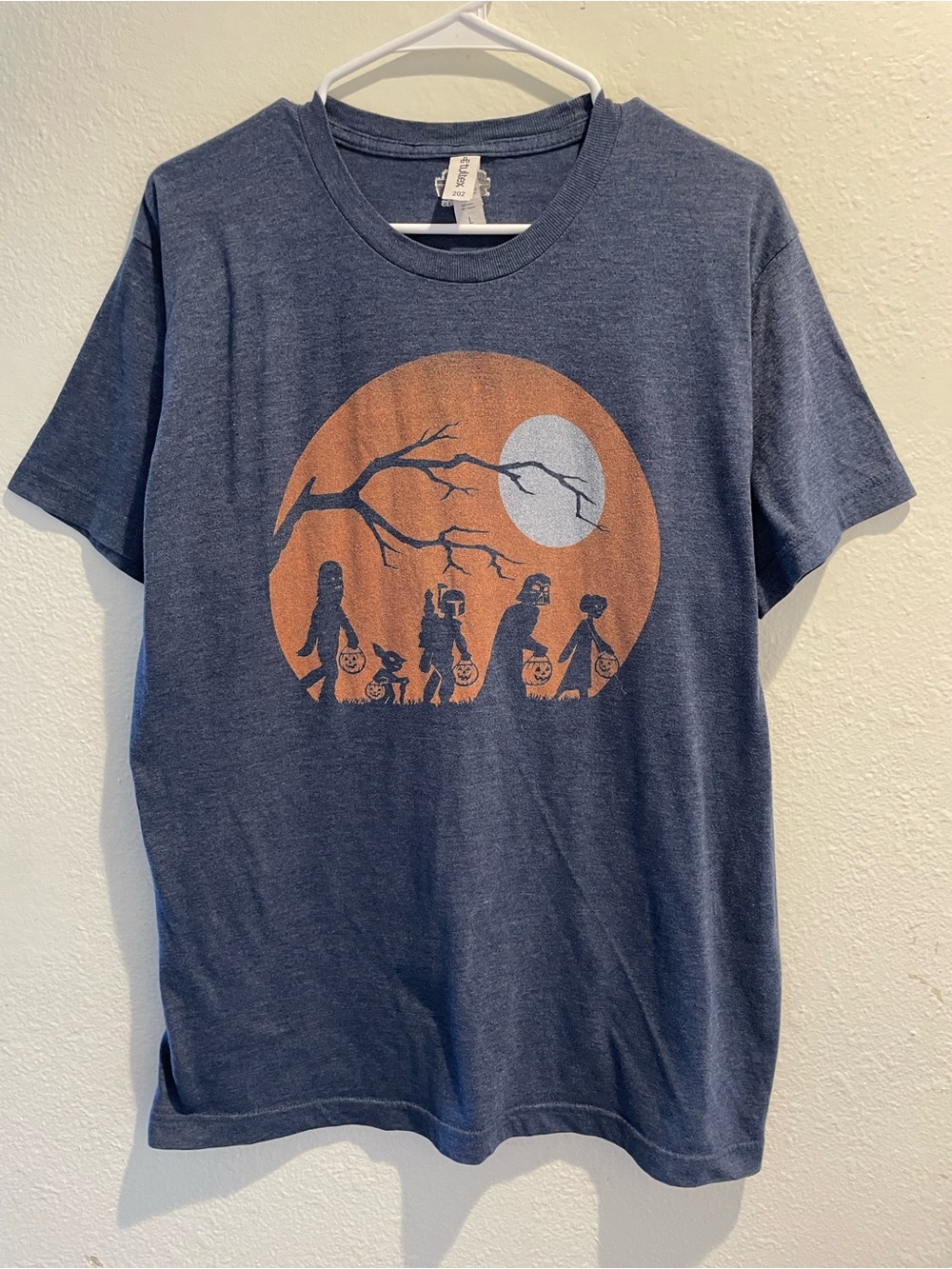 Star Wars Halloween Tee 🎃 Darth Vader Yoda Trick or Treat Men's Large